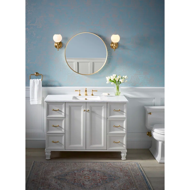 Essential Round Wall Mirror, Bathroom/Vanity Mirror with Frame