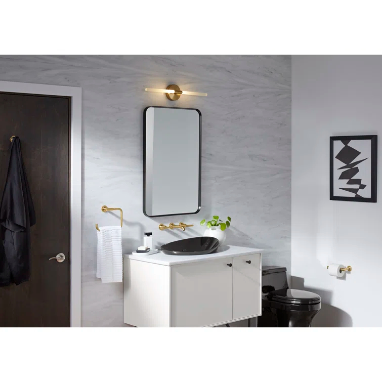 KOHLER Essential Rectangular Wall Mirror, Bathroom / Vanity Mirror with Frame