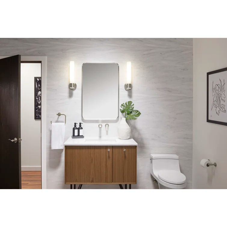 KOHLER Essential Rectangular Wall Mirror, Bathroom / Vanity Mirror with Frame