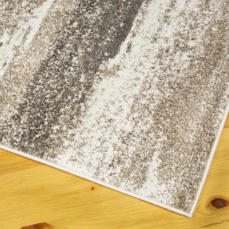 Abstract Brown Area Rug