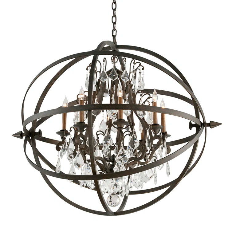 Byron 8 - Light Globe Chandelier