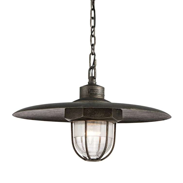 Acme 1 - Light Aged Pewter Single Pendant