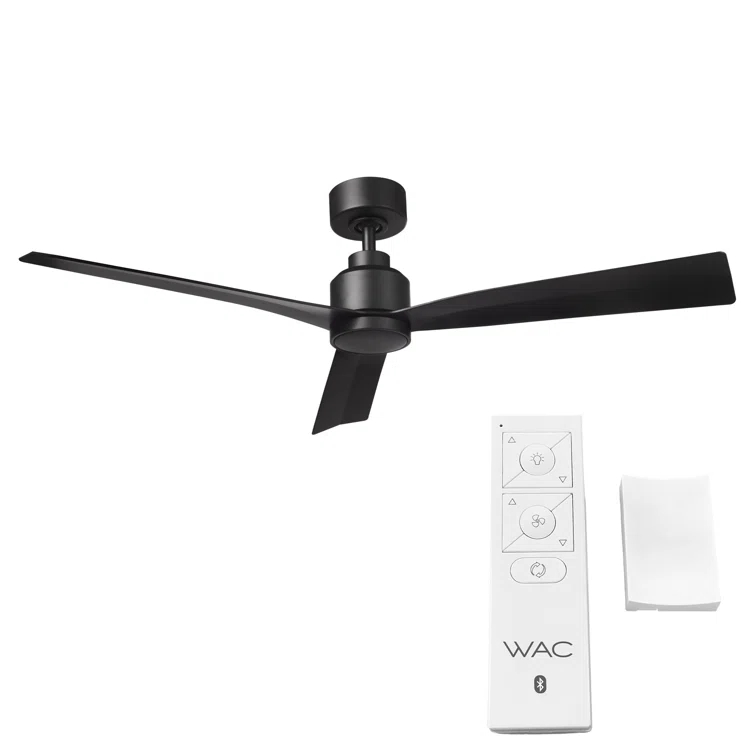 52" Smart Home Compatible 3 Blade Smart Ceiling Fan with Remote