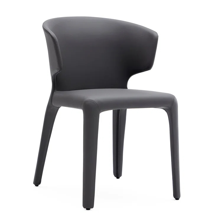Faux Leather Upholstered Side Chair