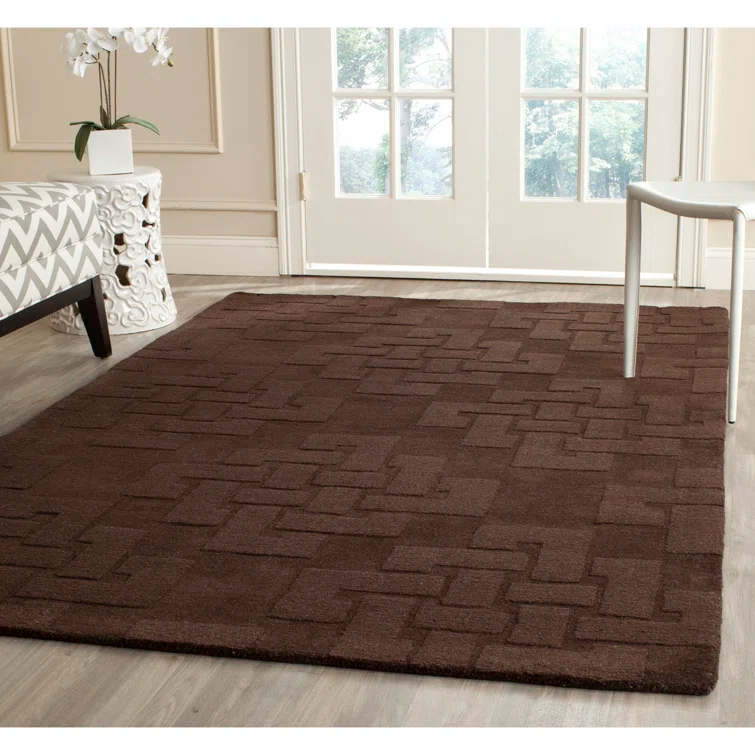 Martha Stewart Hand Tufted Wool Pile Geometric Rug