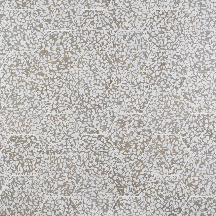 Jurassic Hex 9" Terrazzo Look Porcelain Floor & Wall Tile (8.07 Sq. Ft. / Case)