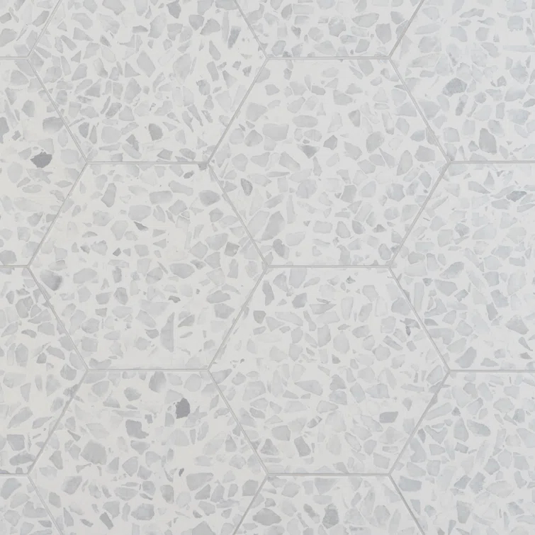 Jurassic Hex 9" Terrazzo Look Porcelain Floor & Wall Tile (8.07 Sq. Ft. / Case)