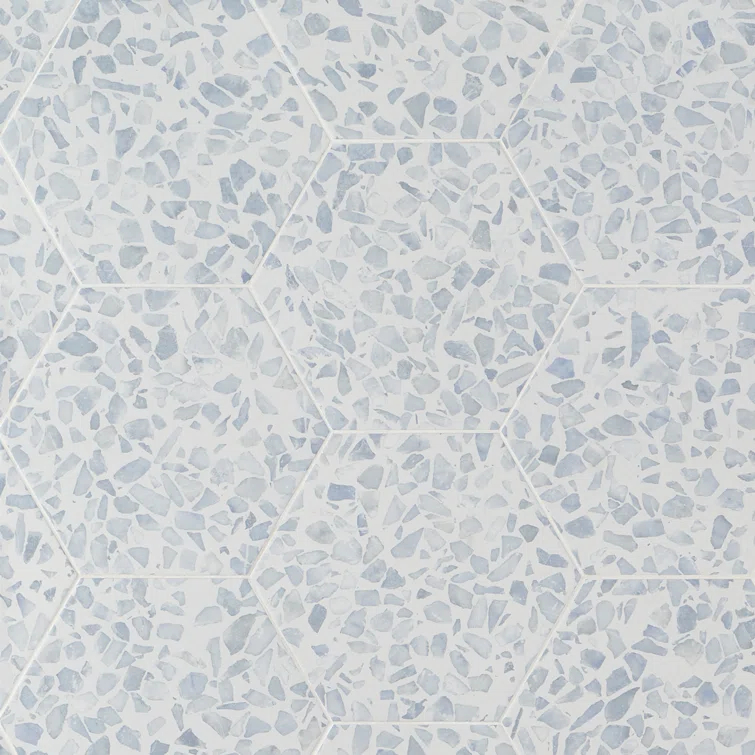 Jurassic Hex 9" Terrazzo Look Porcelain Floor & Wall Tile (8.07 Sq. Ft. / Case)