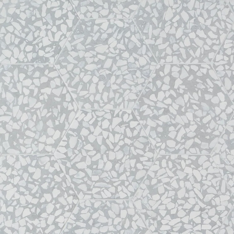 Jurassic Hex 9" Terrazzo Look Porcelain Floor & Wall Tile (8.07 Sq. Ft. / Case)