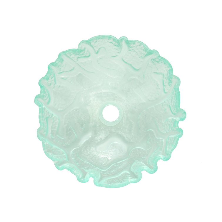 Eden Bath 16.5'' Clear Tempered Glass Specialty Bathroom Sink
