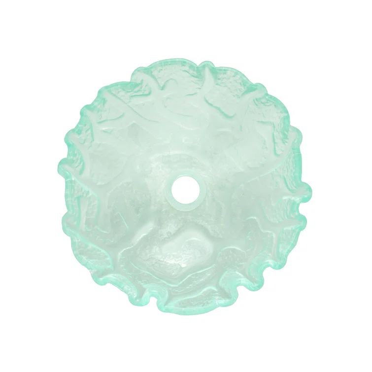 Eden Bath 16.5'' Clear Tempered Glass Specialty Bathroom Sink