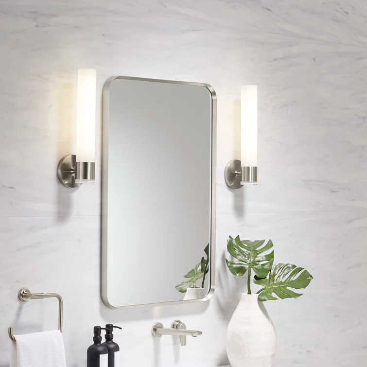 KOHLER Essential Rectangular Wall Mirror, Bathroom / Vanity Mirror with Frame