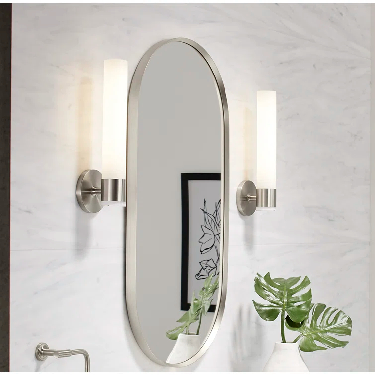 Essential Capsule Wall Mirror, Bathroom/Vanity Mirror with Frame