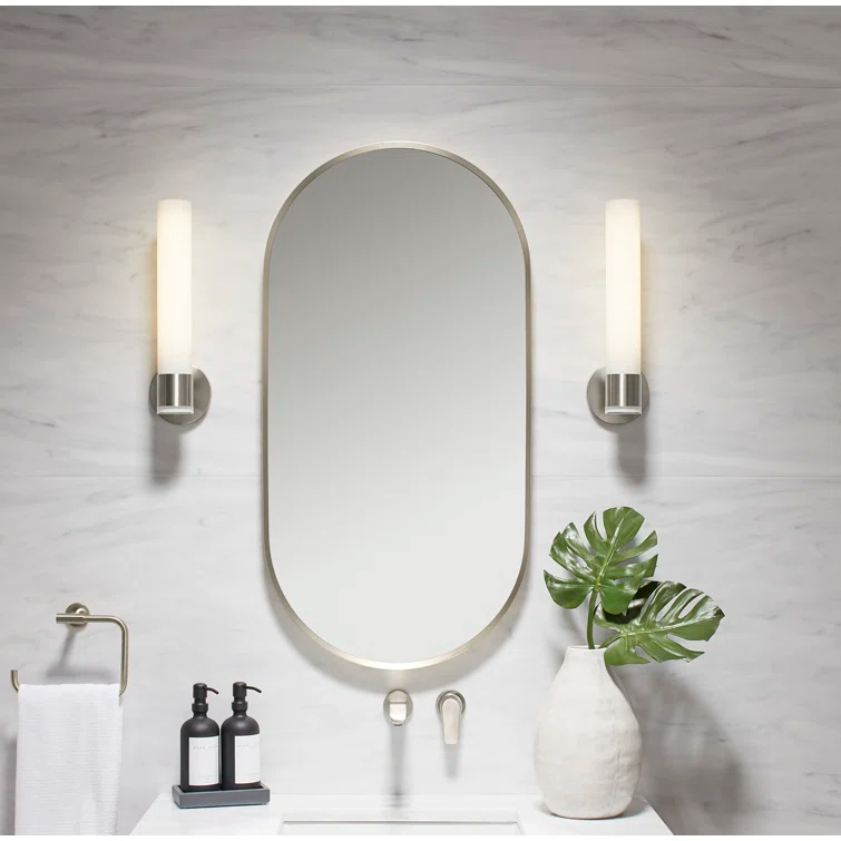 Essential Capsule Wall Mirror, Bathroom/Vanity Mirror with Frame