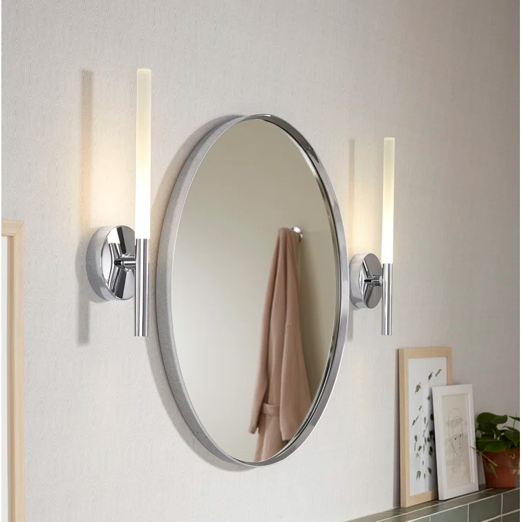Essential Round Wall Mirror, Bathroom/Vanity Mirror with Frame