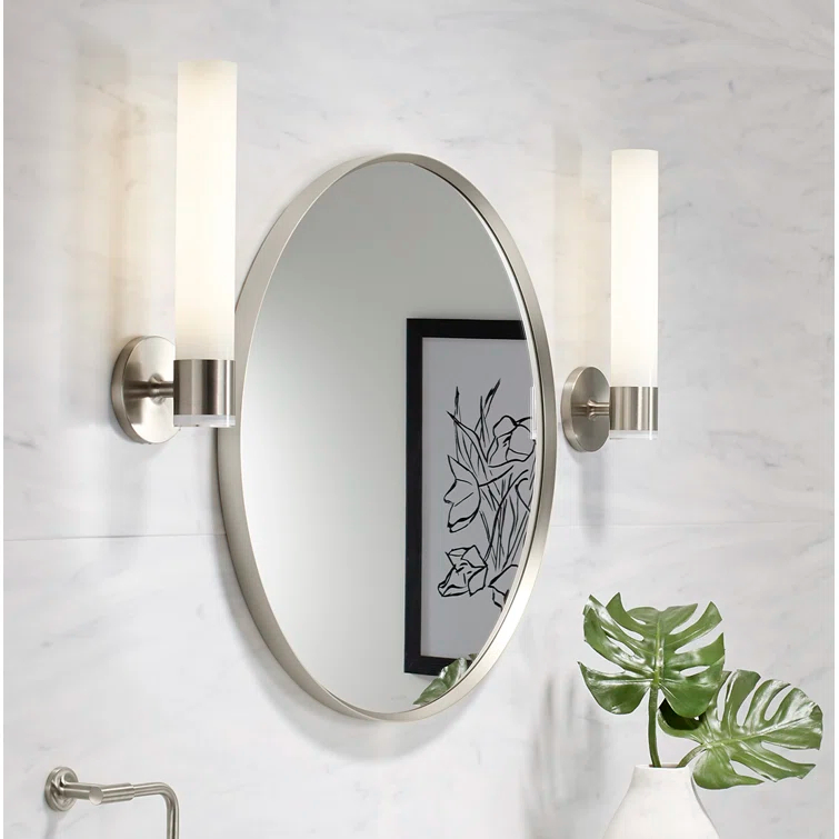 Essential Round Wall Mirror, Bathroom/Vanity Mirror with Frame