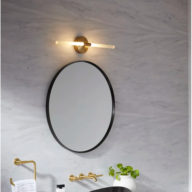 Essential Round Wall Mirror, Bathroom/Vanity Mirror with Frame