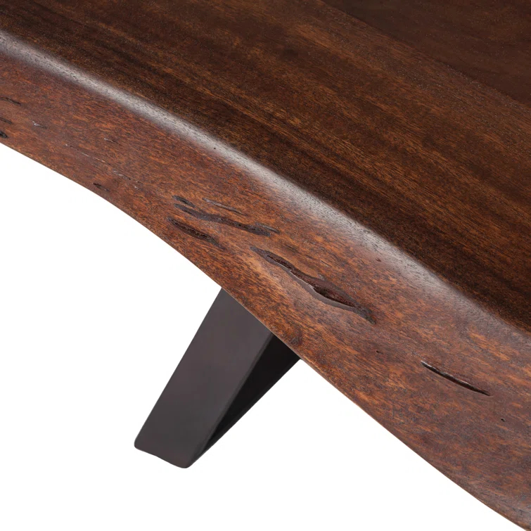 Nottingham Antique Zinc & Walnut 72" Industrial Dining Bench