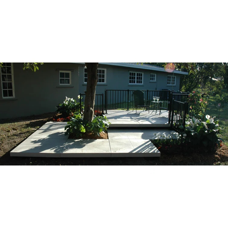 120'' x 120'' Composite Patio Deck Tile Starter Kit