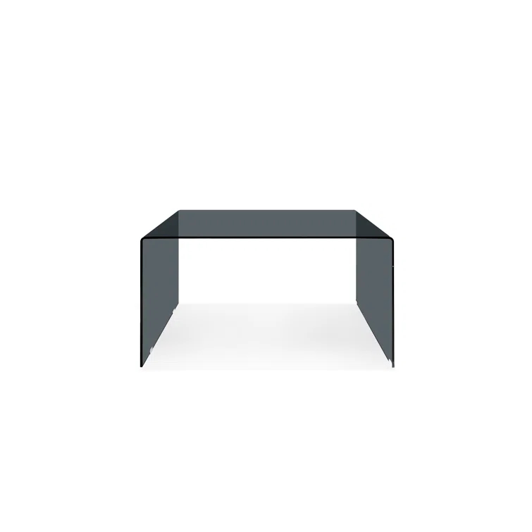 Contemporary Gray Glass desk