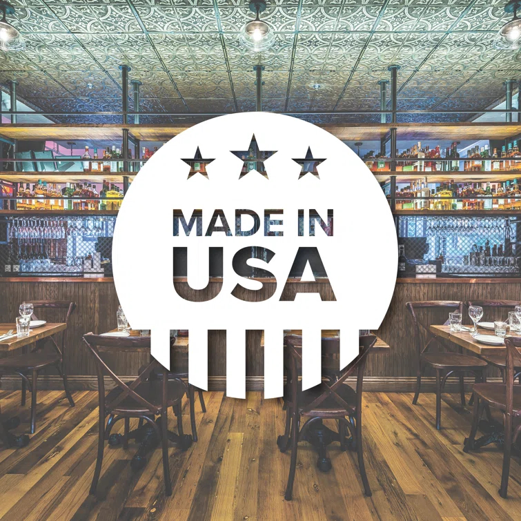 American Tin Ceilings Pattern #21 24 x 24 inch Metal Tin Tiles with Backsplash Kit (Set of 5)