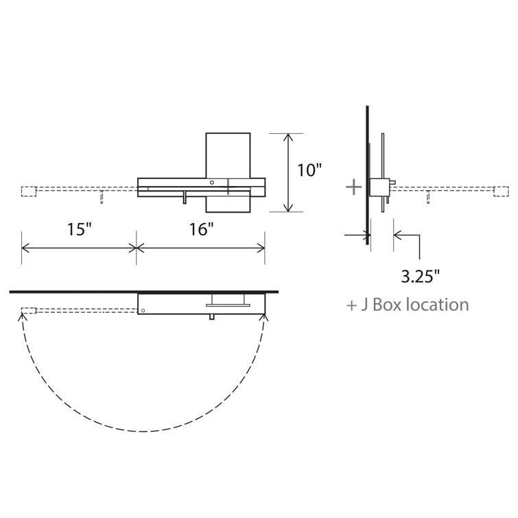 Levo LED Flush Mounted Sconce