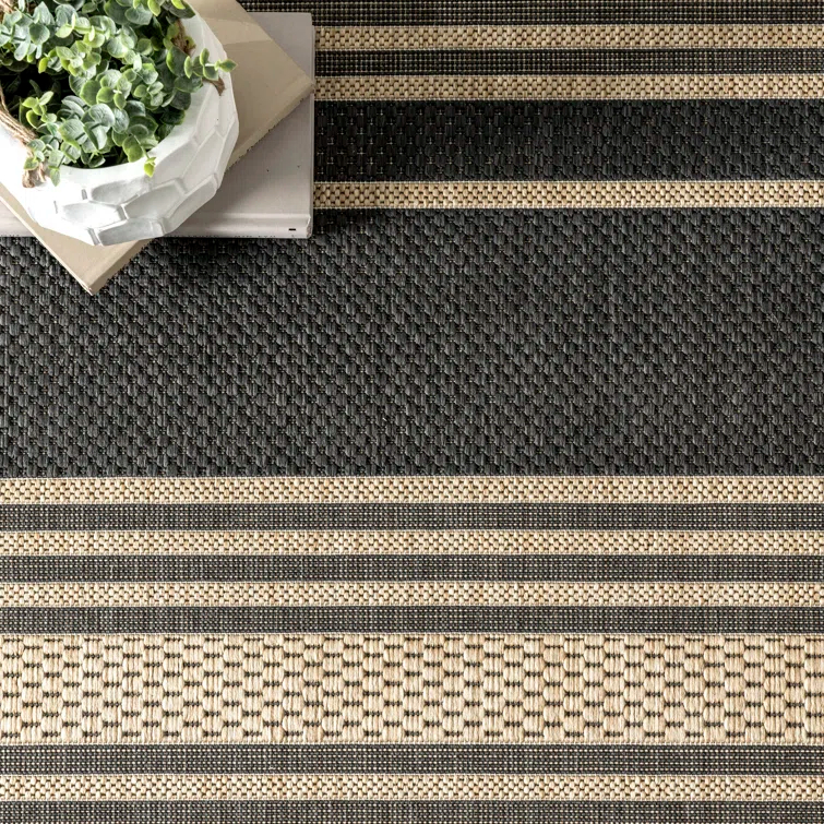 Romy Striped Indoor/Outdoor Area Rug