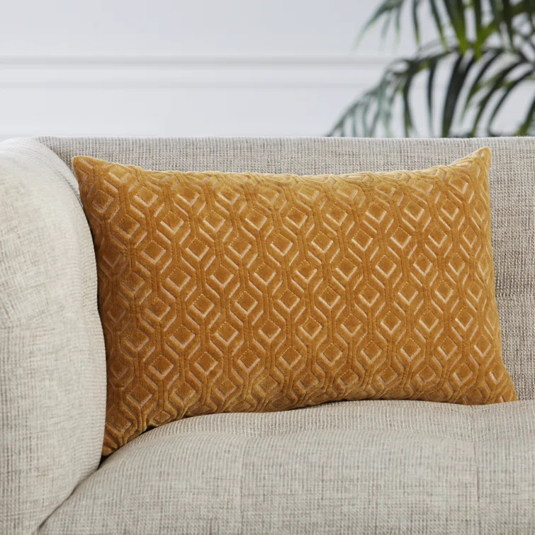 Ryans Embroidered Cotton Lumbar Throw Pillow