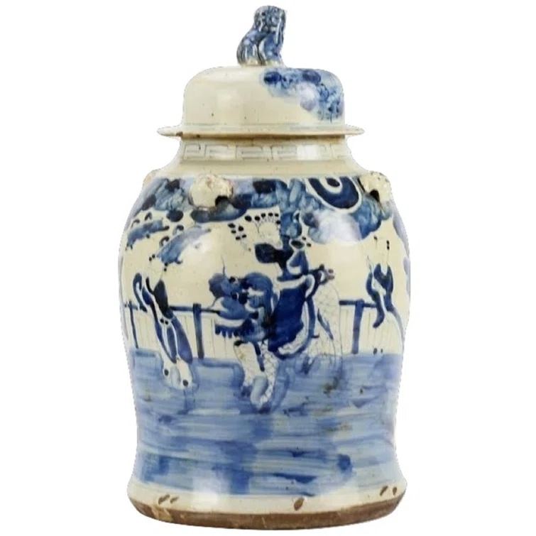 Bungalow Rose Handmade Porcelain China Decorative Urns & Jars