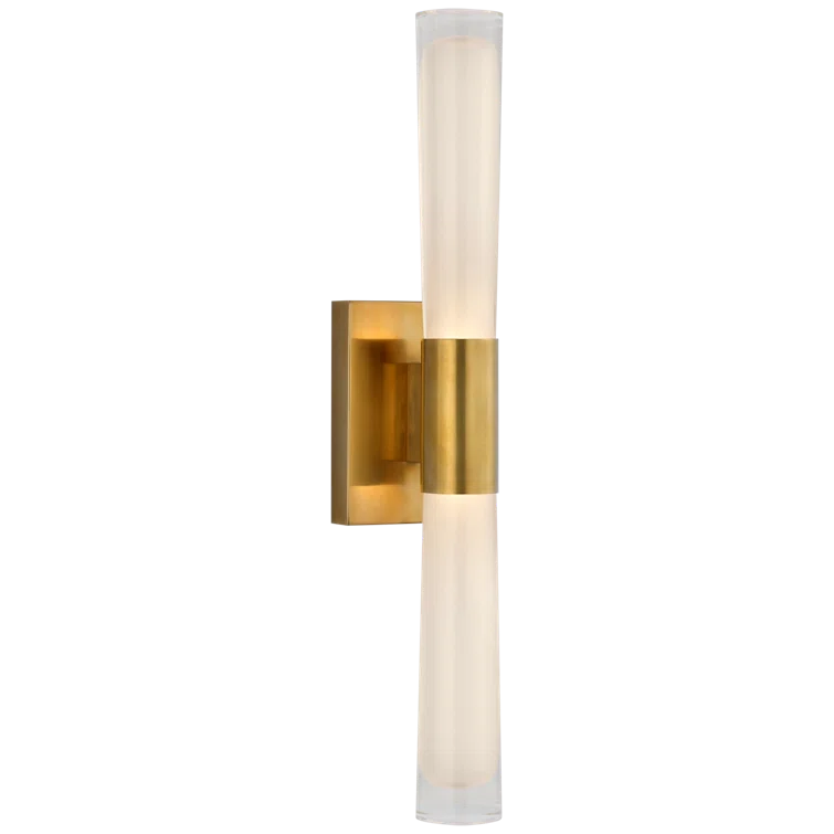 Hand-Rubbed Antique Brass and Bronze Dimmable Sconce