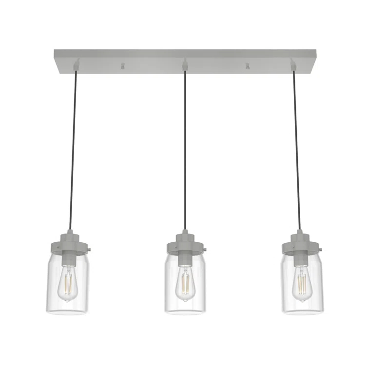 Devon Park 3 - Light Kitchen Island Linear Pendant