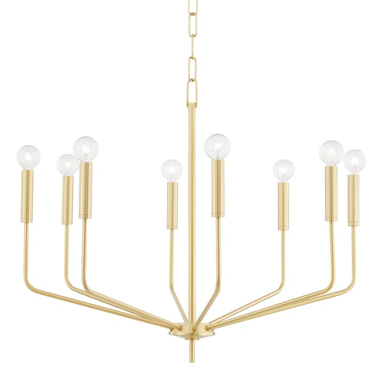 Mitzi Bailey 8 - Light Chandelier in  Aged Brass