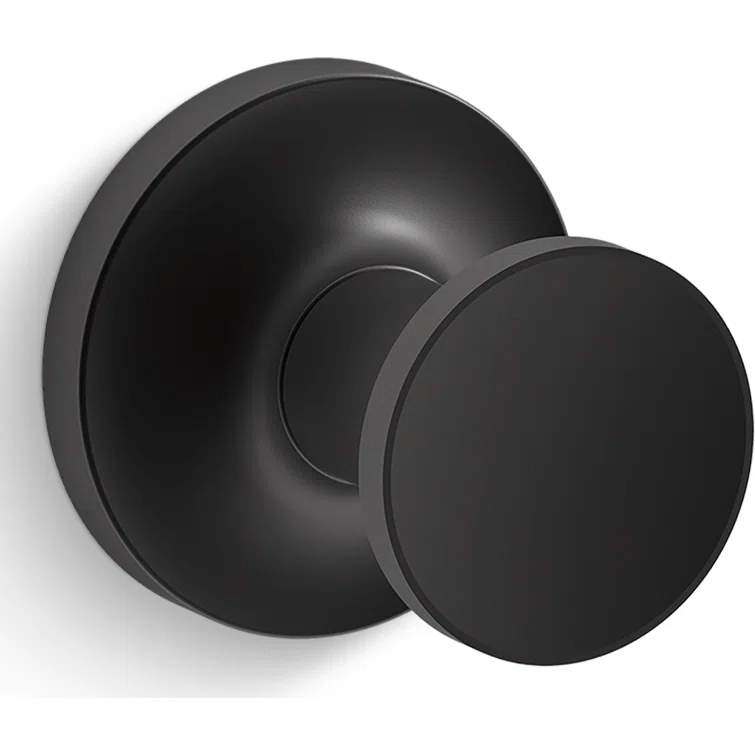 Purist® Wall Mounted Round Bathroom Robe Hook, Towel Hook, Clothing Hook