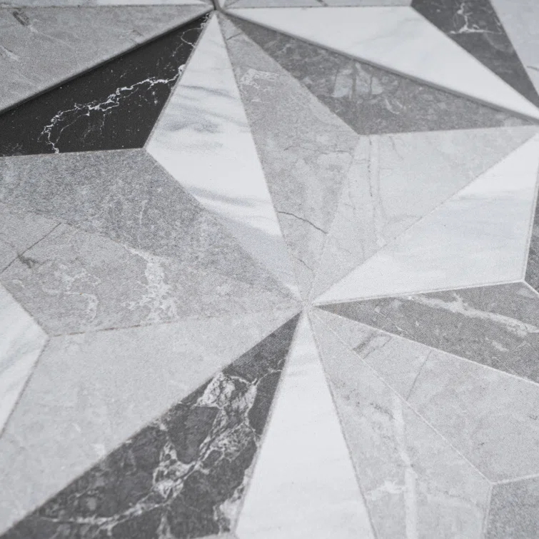 Iris 7.7" x 8.9" Porcelain Patterned Wall & Floor Tile