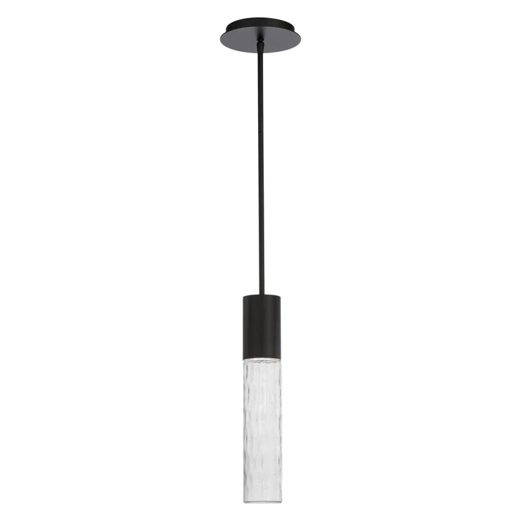 dweLED Sleek 1 - Light Black LED Single Pendant