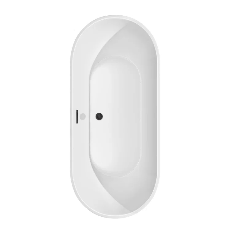 Brooklyn 67'' x 30'' Freestanding Soaking Acrylic Bathtub