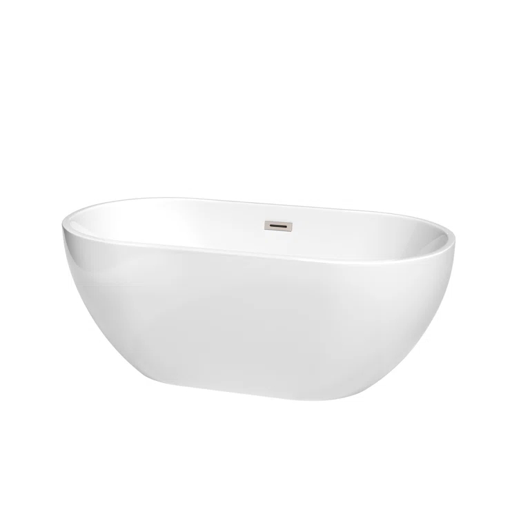 Brooklyn 60'' x 30'' Freestanding Soaking Acrylic Bathtub
