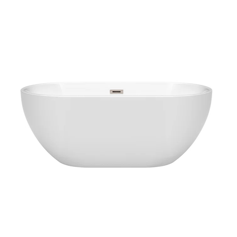 Brooklyn 60'' x 30'' Freestanding Soaking Acrylic Bathtub