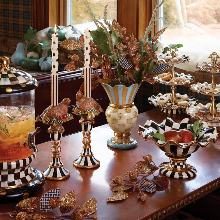 Courtly Check® Ceramic Three Tier Sweet Stand