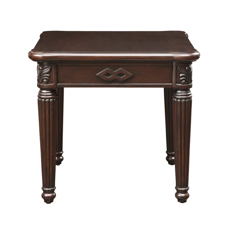 Caudillo Solid Wood Top End Table