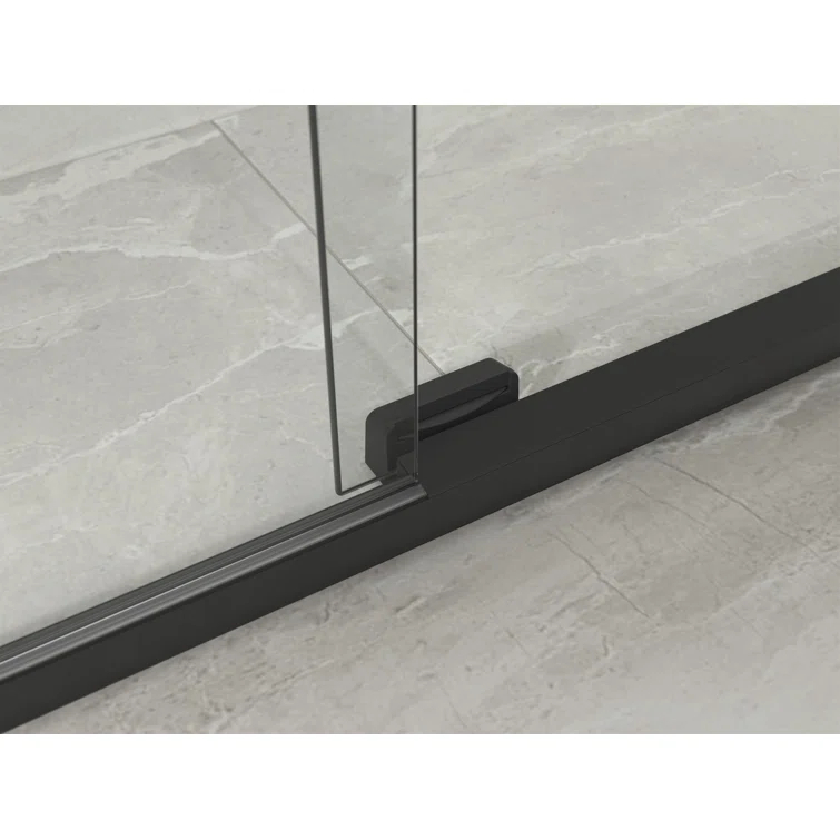 Elate Tall Sliding Shower Door, 75-1/2-In H X 56-1/4 - 59-5/8-In W, With Heavy 5/16-In Thick Crystal Clear Glass