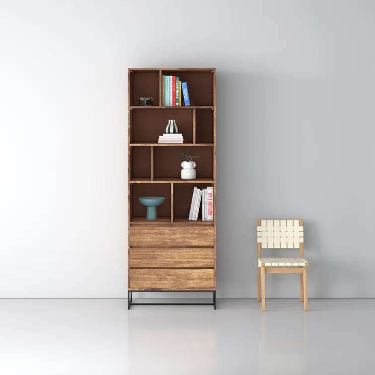 Ascent 86.5" H x 31.5" W Iron Standard Bookcase