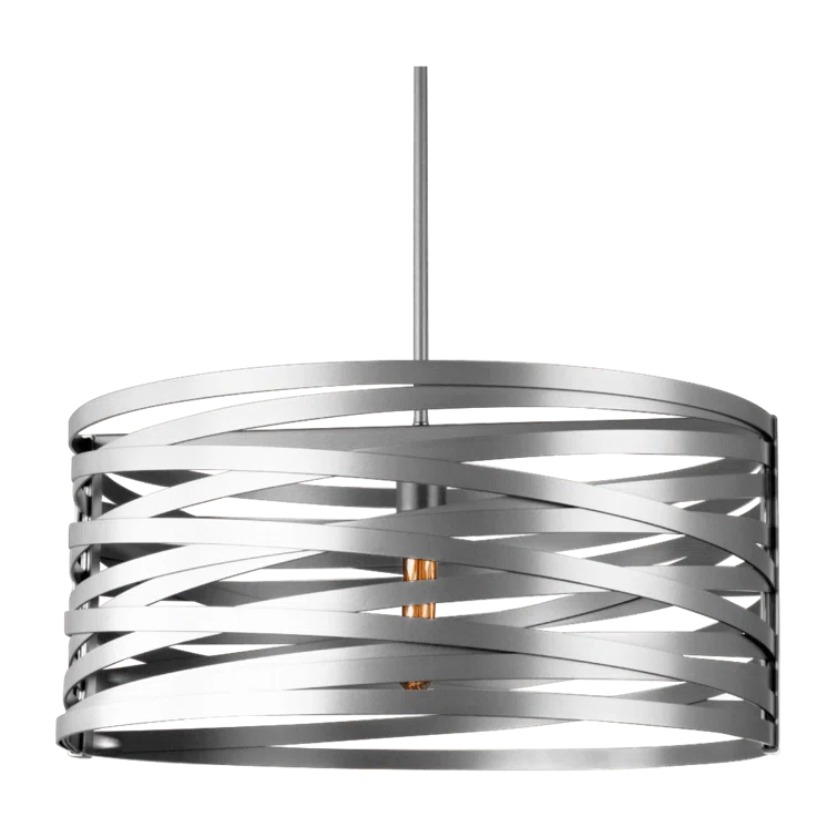 Tempest Exposed Bulb Drum Chandelier