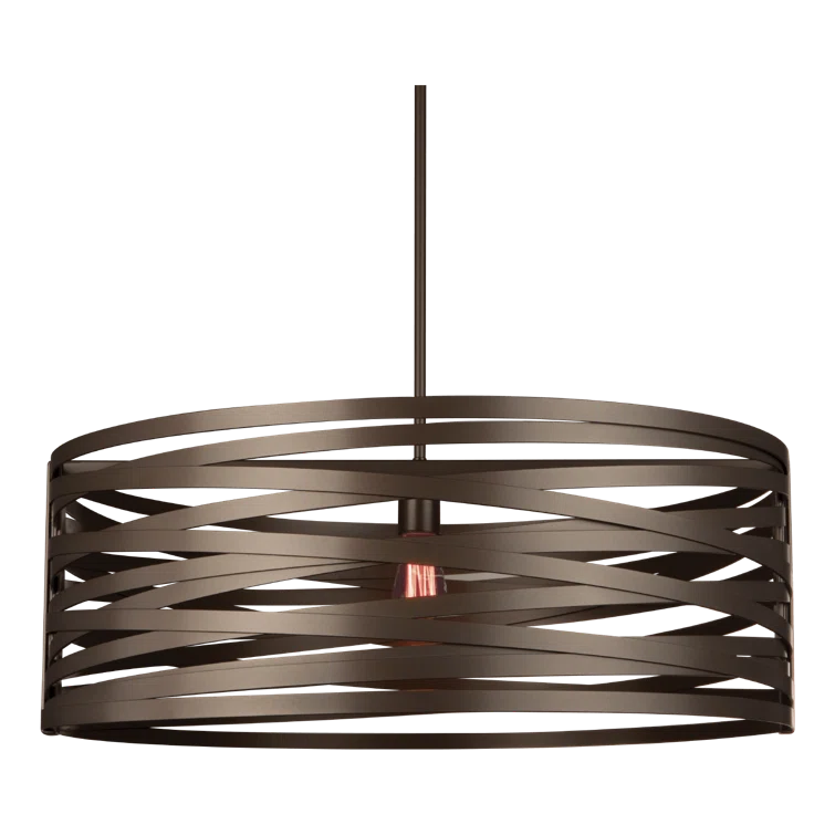 Tempest Exposed Bulb Drum Chandelier