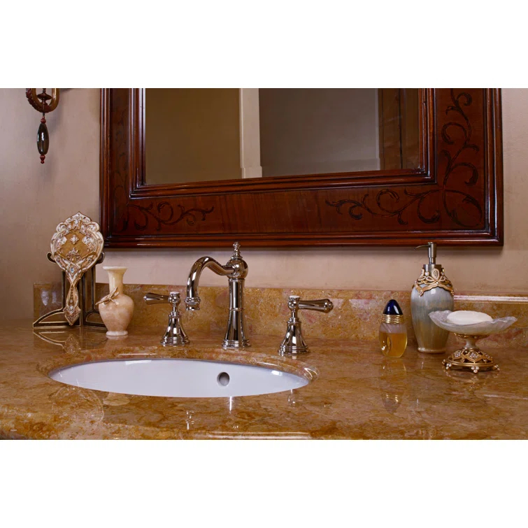 Polished Nickel Traditional Widespread Brass Faucet