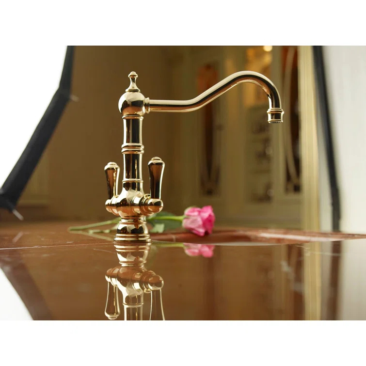 Edwardian Two Handle Bar/Food Prep Kitchen Faucet