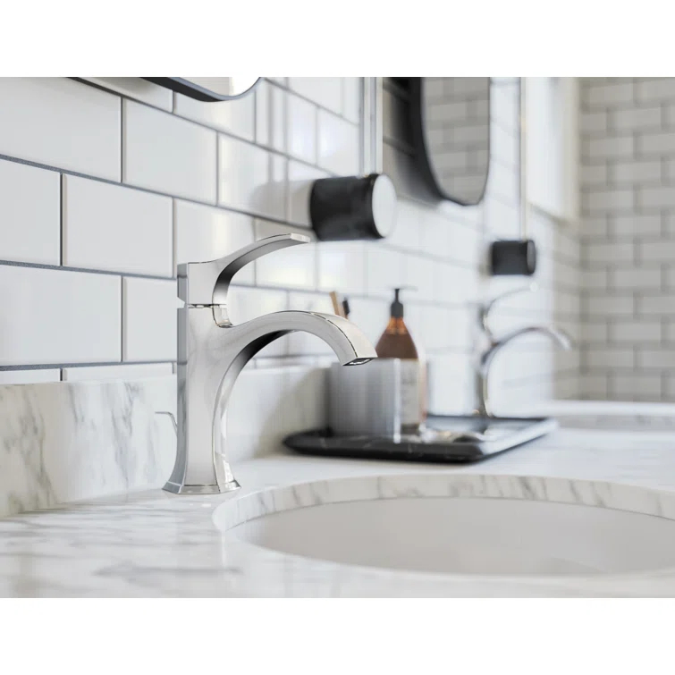 Locarno Single Hole Bathroom Faucet with Drain Assembly