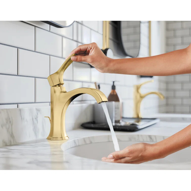 Locarno Single Hole Bathroom Faucet with Drain Assembly