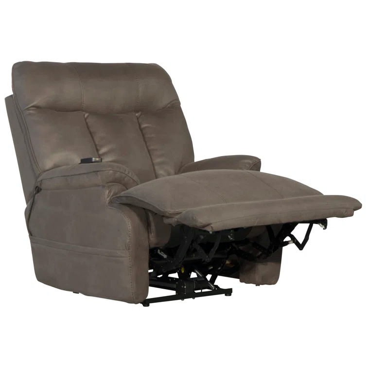Anders Power Lay Flat Recliner w/ Adjustable Headrest & Lumbar, Heat & Massage & Extension Footrest