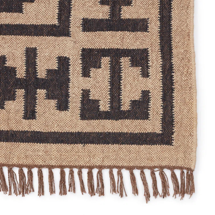 Louie Jute / Sisal Light Beige/Black Rug